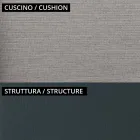 2 stapelbare tuinfauteuils van metaal en kussen gemaakt in Italië - Fontana Viadurini