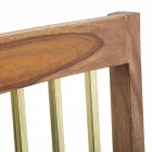 2 moderne design houten keukenstoelen - Sandy Viadurini