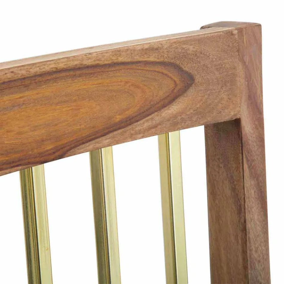 2 moderne design houten keukenstoelen - Sandy Viadurini
