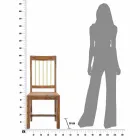 2 moderne design houten keukenstoelen - Sandy Viadurini