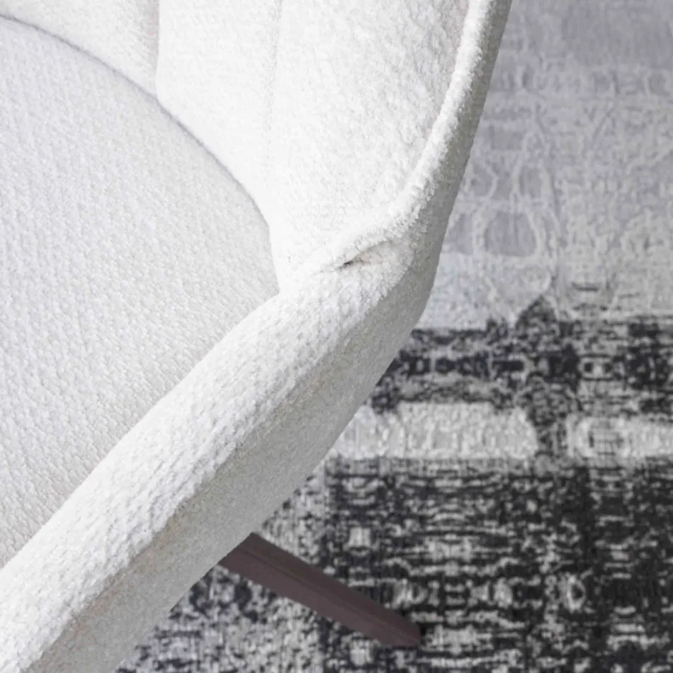 2 Binnenstoelen in bronskleurig metaal met Bliss stoffen zitting - Varen Viadurini