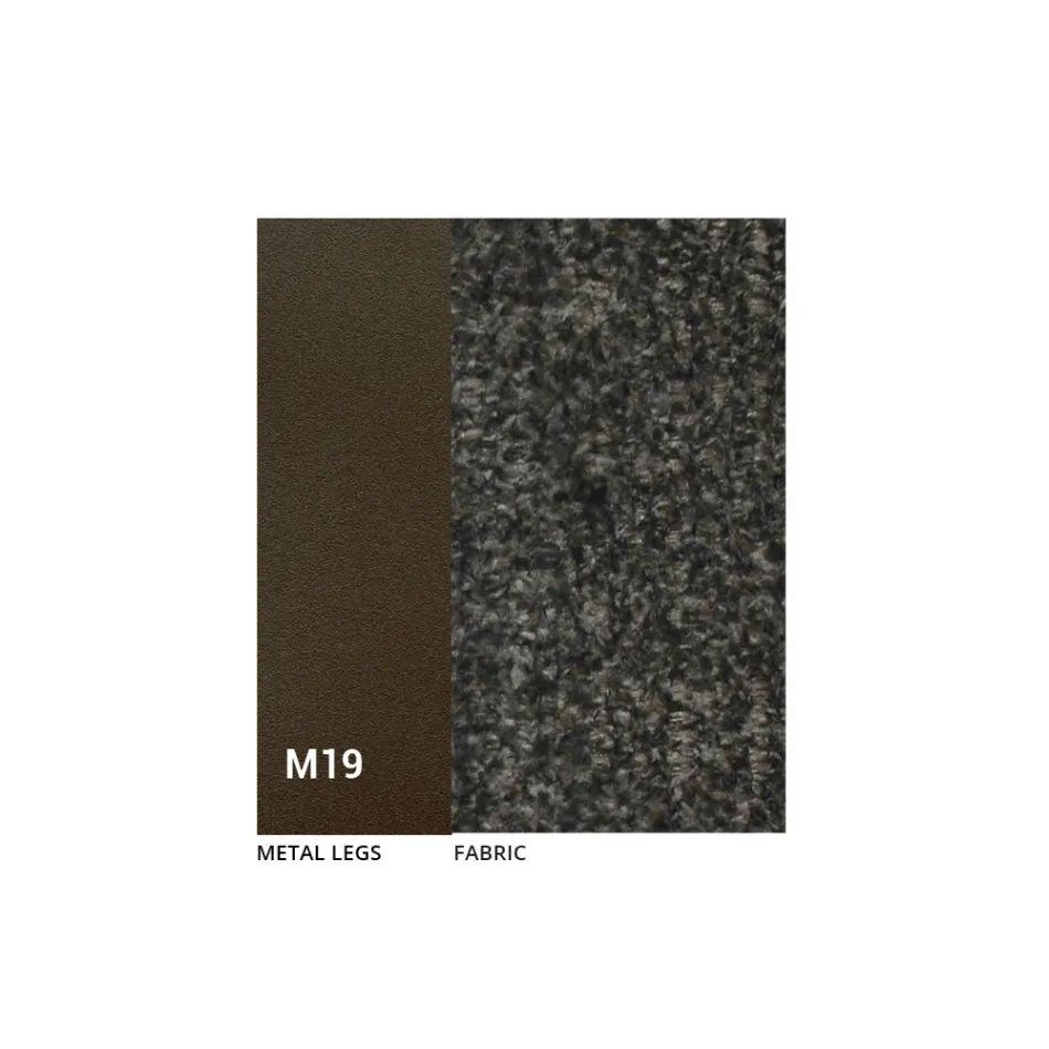 2 Binnenstoelen in bronskleurig metaal met Bliss stoffen zitting - Varen Viadurini