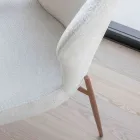 2 Binnenstoelen van metaal met Bliss stoffen zitting - Avenia Viadurini