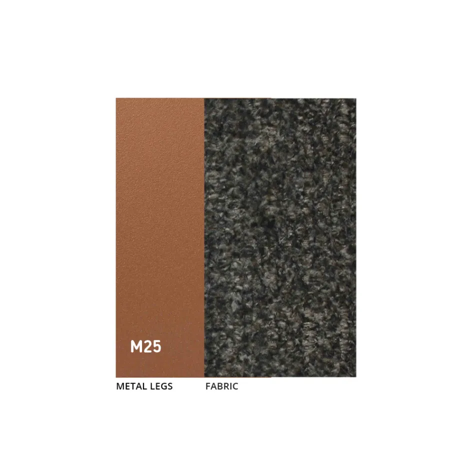 2 Binnenstoelen van metaal met Bliss stoffen zitting - Avenia Viadurini