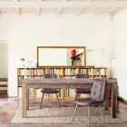 2 stoelen in moderne industriële stijl bekleed met kunstleer Homemotion - Riella Viadurini