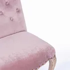 2 Eetkamerstoelen met gestoffeerde en gestoffeerde zitting Homemotion - Mania Viadurini