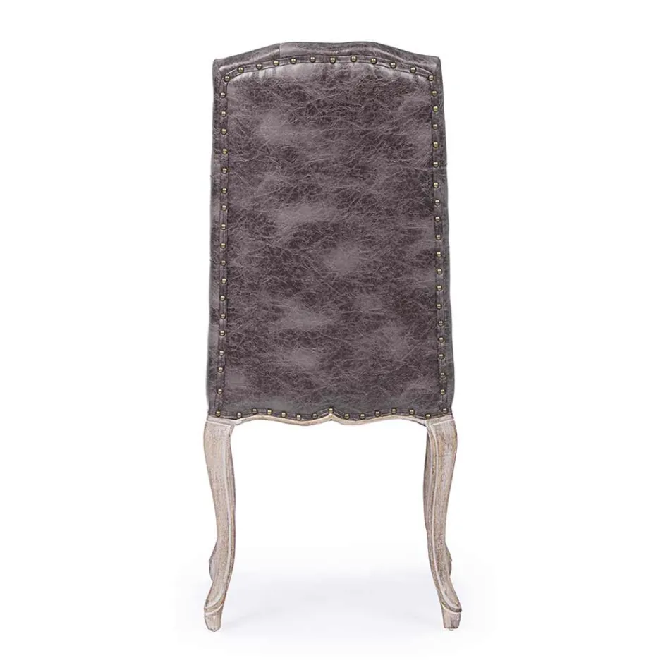 2 Eetkamerstoelen met gestoffeerde en gestoffeerde zitting Homemotion - Mania Viadurini