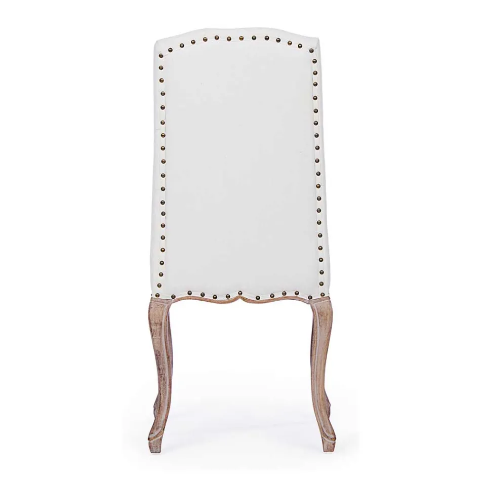 2 Eetkamerstoelen met gestoffeerde en gestoffeerde zitting Homemotion - Mania Viadurini