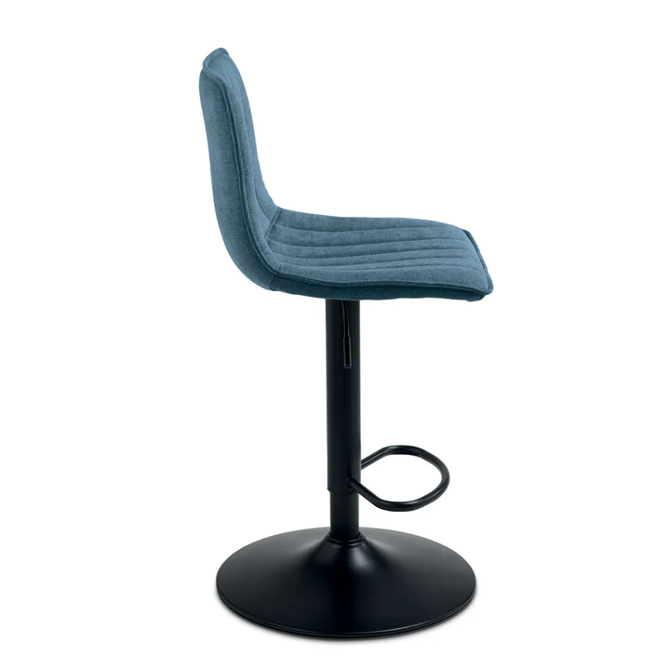 2 woonkamerstoelen met gestoffeerde zittingen in verschillende kleuren - Impeto Viadurini