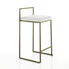 2 woonkamerkrukken met zitting van synthetisch leer - Afnio Viadurini