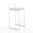 2 woonkamerkrukken met zitting van synthetisch leer - Afnio Viadurini