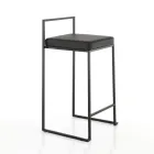 2 woonkamerkrukken met zitting van synthetisch leer - Afnio Viadurini