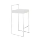 2 woonkamerkrukken met zitting van synthetisch leer - Afnio Viadurini