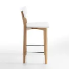 2 woonkamerkrukken van massief hout - zilver Viadurini