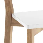 2 woonkamerkrukken van massief hout - zilver Viadurini