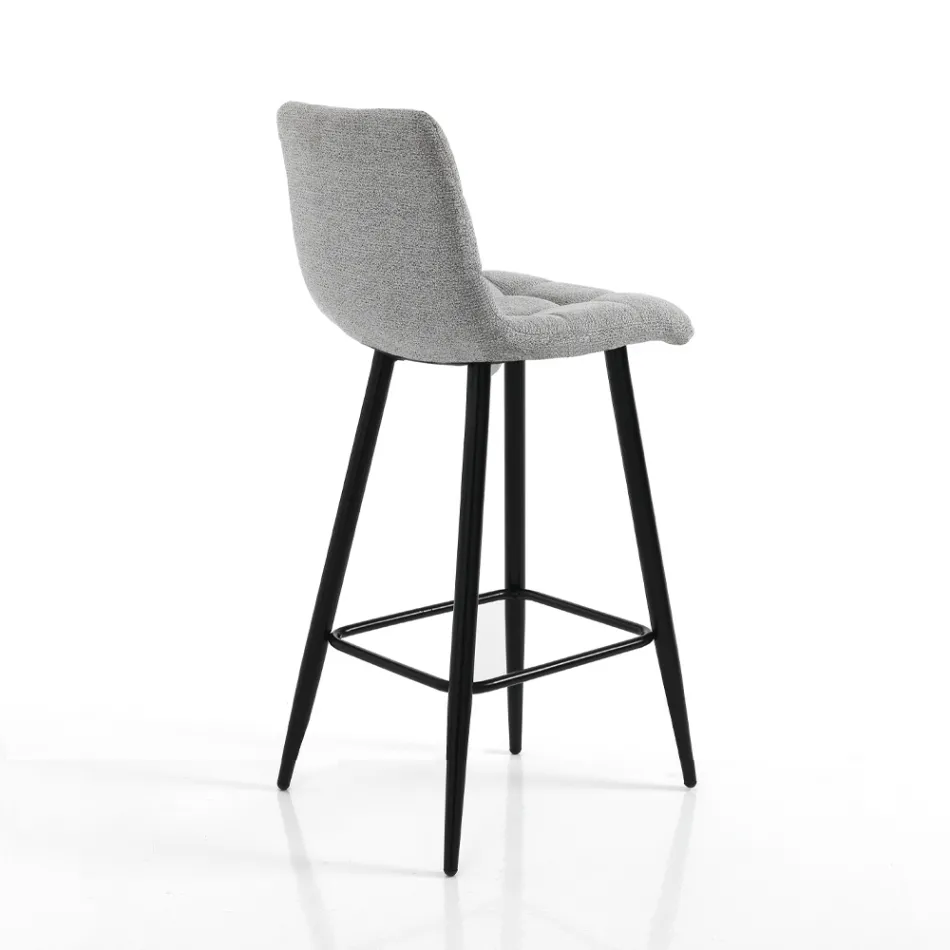 2 woonkamerkrukken van stof en metaal - koper Viadurini