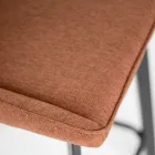 2 woonkamerkrukken gemaakt met stoffen zitting en metalen poten - Negroni Viadurini