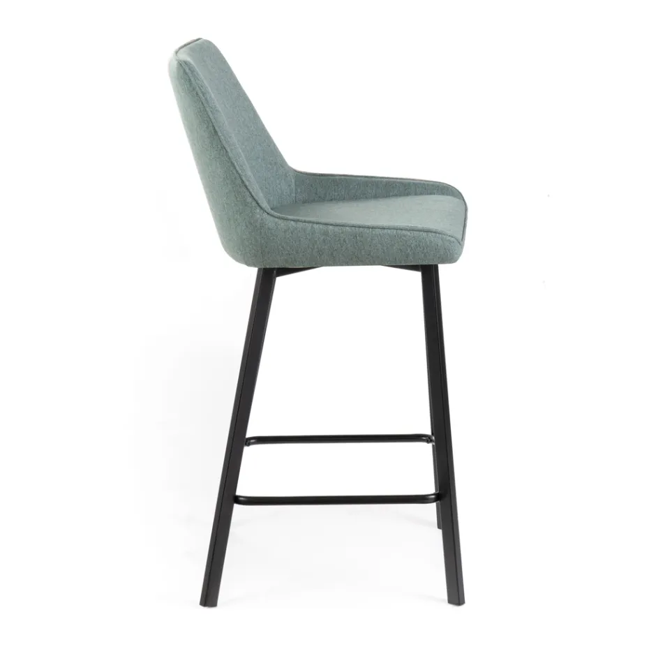 2 woonkamerkrukken gemaakt met stoffen zitting en metalen poten - Negroni Viadurini