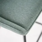 2 woonkamerkrukken gemaakt met stoffen zitting en metalen poten - Negroni Viadurini