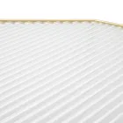 2 Telefoontafels in gouden ijzer en glazen blad - Pope Viadurini