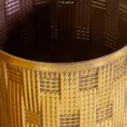 2 Salontafels van Goud Metaal met Spiegelblad - Cliff Viadurini