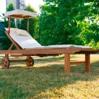 Real Teak verstelbaar bed Viadurini
