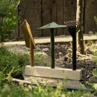 3 metalen tuingereedschap met houten voet Made in Italy - Garden Viadurini