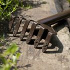 3 metalen tuingereedschap met houten voet Made in Italy - Garden Viadurini