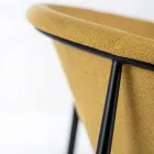 4 stoelen met stoffen zitting verkrijgbaar in verschillende afwerkingen - Toscane Viadurini