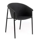 4 stoelen met stoffen zitting verkrijgbaar in verschillende afwerkingen - Toscane Viadurini