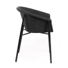 4 stoelen met stoffen zitting verkrijgbaar in verschillende afwerkingen - Toscane Viadurini