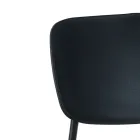 4 eetkamerstoelen in staal en polypropyleen - Aquila Viadurini