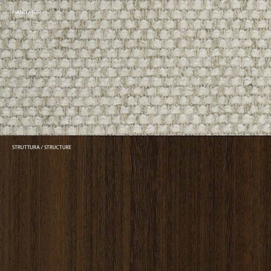 4 eetkamerstoelen van massief essenhout en stof Made in Italy - Sulu Viadurini