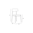 4 eetkamerstoelen van massief essenhout en stof Made in Italy - Sulu Viadurini