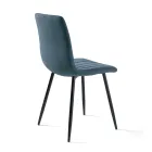 4 woonkamerstoelen met gestoffeerde zittingen in verschillende kleuren - Impeto Viadurini