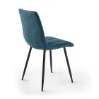 4 woonkamerstoelen met stoffen zittingen in verschillende kleuren - Huidig Viadurini