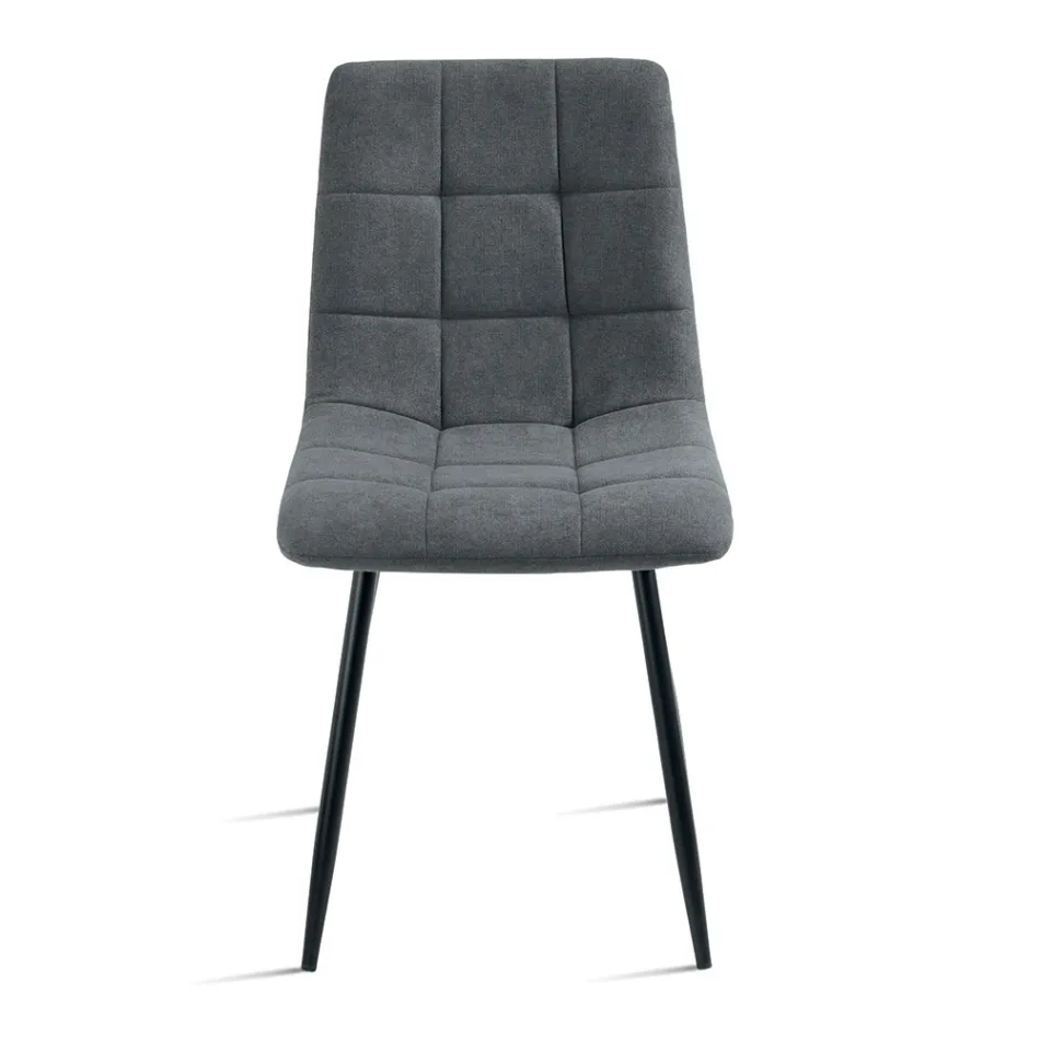 4 woonkamerstoelen met stoffen zittingen in verschillende kleuren - Huidig Viadurini