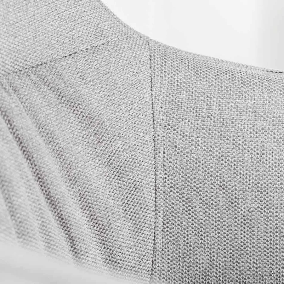 4 woonkamerstoelen met stoffen zitting en metalen structuur en poten - grenen Viadurini