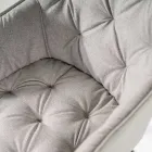 4 woonkamerstoelen met stoffen zitting en metalen structuur - Fruit Viadurini