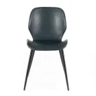 4 woonkamerstoelen in zacht aanvoelende kleuren en metalen poten - Spritz Viadurini