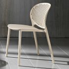 4 modern design gekleurde stapelbare polypropyleen stoelen - Pocahontas Viadurini
