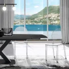 4 stapelbare buiten- en binnenstoelen van polycarbonaat - paard Viadurini