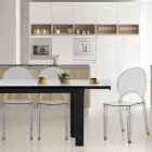 4 stapelbare buiten- en binnenstoelen van polycarbonaat - paard Viadurini