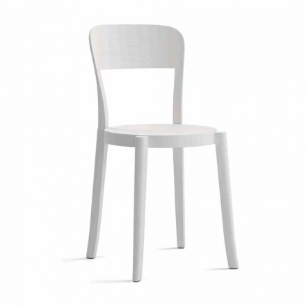 4 stapelbare polypropyleen stoelen voor buiten, gemaakt in Italië Design - Alexus Viadurini
