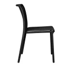 4 stapelbare tuinstoelen van polypropyleen en glasvezel - Orelia Viadurini