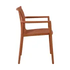 4 stapelbare tuinstoelen van uv-bestendig polypropyleen - Ondara Viadurini