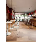 4 stapelbare stoelen in metaal en polypropyleen Made in Italy - Clarinda Viadurini