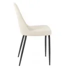 4 woonkamerstoelen gemaakt van stof in verschillende kleuren en metaal - Tuberoos Viadurini