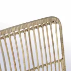 4 Eetkamerstoelen in staal en geweven door Kubu Homemotion - Kendall Viadurini