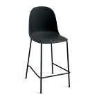 4 woonkamerstoelen van polypropyleen met metalen frame - Dinamo Viadurini